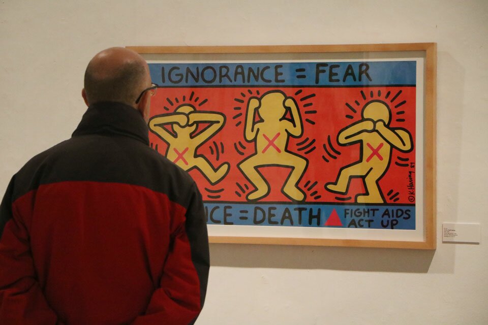 El “arte para todos” de Keith Haring que saltó de las calles a las salas de exposición Una de las piezas de la exposición de Keith Haring. FOTO: Gaspar Francés
